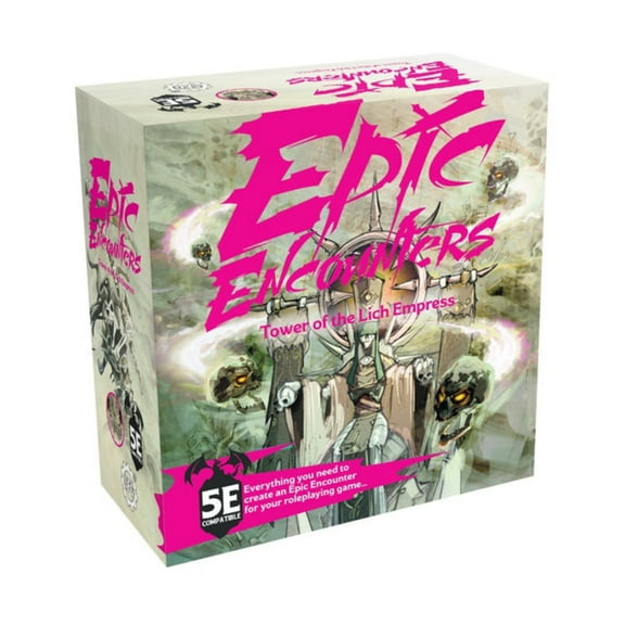 Steamforged Games Epic Encounters: Tower of The Lich Empress 1 Highly Detailed Miniature - Dungeons and Dragons 5e Compatible Expansion TTRPG DND D&D RPG - Ages 14+