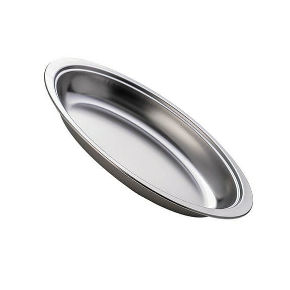 Steaming Fish Tray Stainless Steel Serving Plate Oval Shape Multifunctional for Home or Restaurant Use Silver/Gold