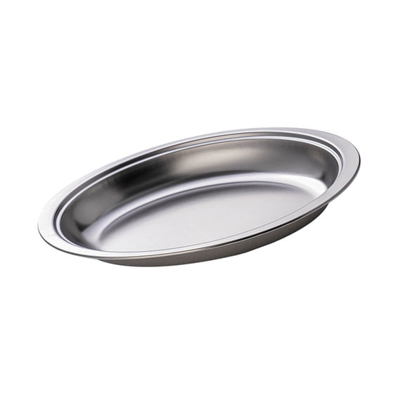Steaming Fish Tray Stainless Steel Serving Plate Oval Shape Multifunctional for Home or Restaurant Use Silver/Gold