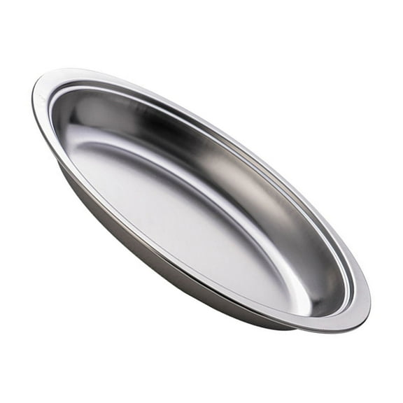 Steaming Fish Tray Stainless Steel Serving Plate Oval Shape Multifunctional for Home or Restaurant Use Silver/Gold