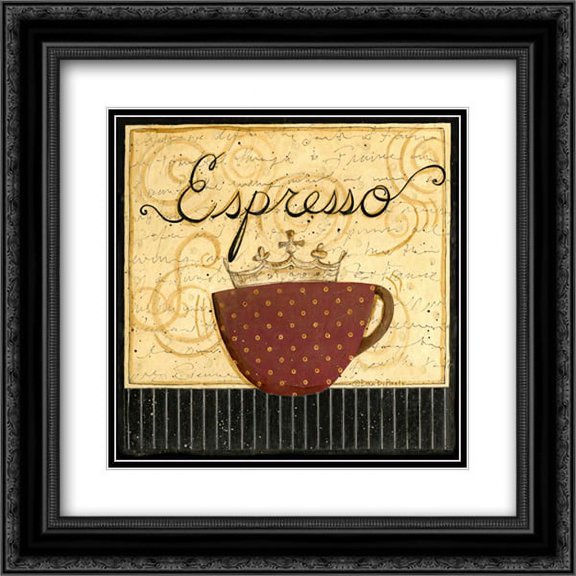 Steaming Hot 2x Matted 20x20 Black Ornate Framed Art Print by DiPaolo, Dan