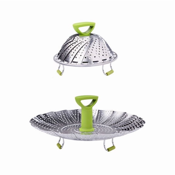 Steaming rack foldable steamer vegetable fruit food basket mesh steaming rack cooking utensils