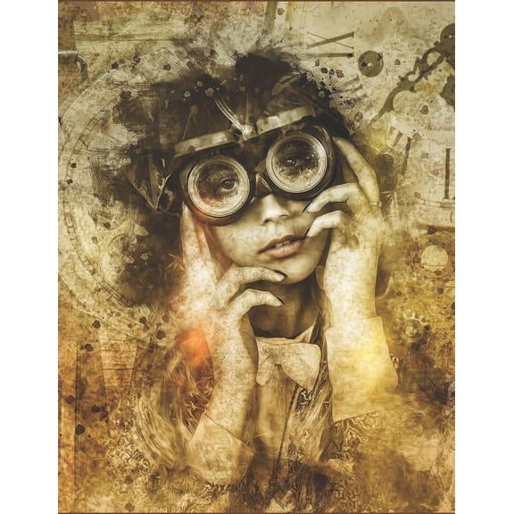 Steampunk Aviator Composition Notebook (Paperback)