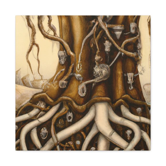 Steampunk Banyan Tree - Canvas