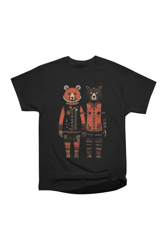 Steampunk Bears T-Shirt Tee Gift For Him Merch For Her Apparel For Friend
