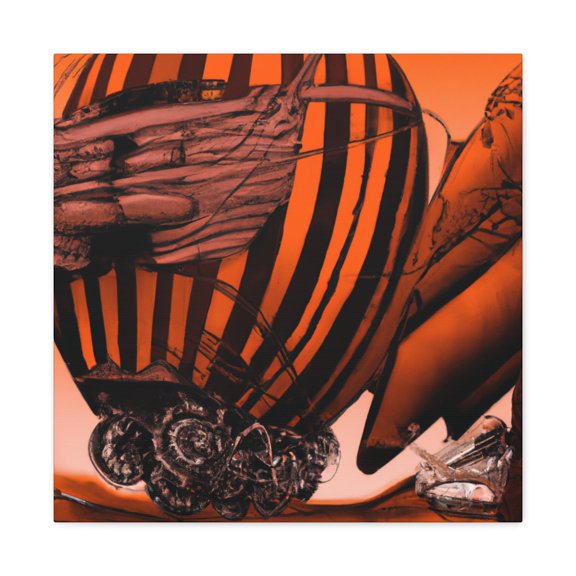 "Steampunk Blimp Adventure" - Canvas