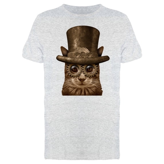 Steampunk Cat Tee Men's -Image by Shutterstock
