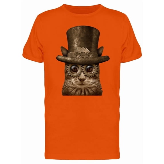 Steampunk Cat Tee Men's -Image by Shutterstock
