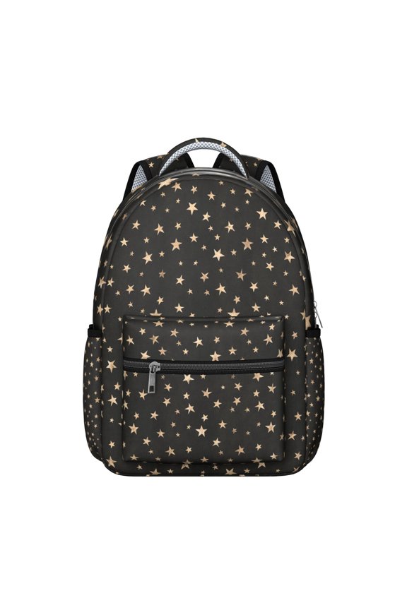Steampunk Celestial Backpack Waterproof Durable Composite Oxford Cloth with Dark Moon and Sun Print, Breathable Padding, Adjustable Straps for School and Travel