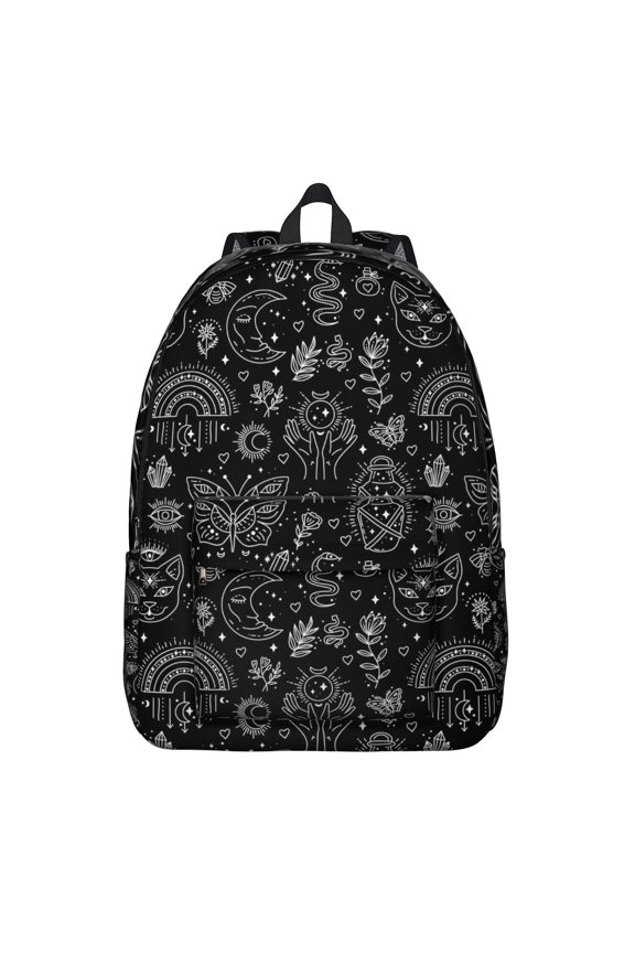 Steampunk Dark Solar Eclipse Travel Backpack – Lightweight Oxford Backpack with Comfortable Carrying and Anti-theft Features for School, Gym, and Campus Commuting