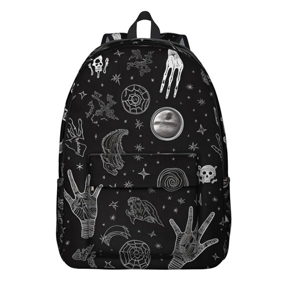 Steampunk Dark Solar Eclipse Travel Backpack – Lightweight Oxford Backpack with Comfortable Carrying and Anti-theft Features for School, Gym, and Campus Commuting