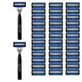 thumbnail image 1 of Steampunk Design Razor Kit: 2 Handles & 36 Blade Refills - Stainless Steel Safety Razor for Men with Anti-Slip Grip, Gift Ready Shaving Set, 1 of 10