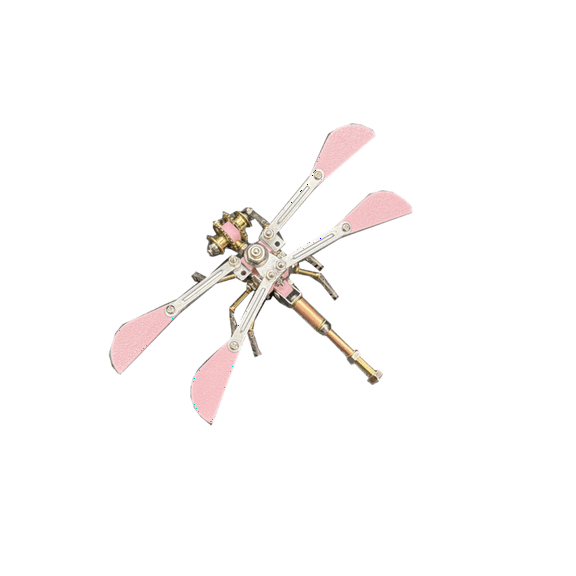 Steampunk Dragonfly 3D Metal Puzzle, 112PCS Mechanical Insect Model, Brain Teaser Building Project, Desktop Art for Teens and Adults Collectors