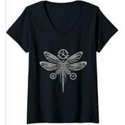 Steampunk Dragonfly Mechanical Engineer Women's Gothic T-Shirt