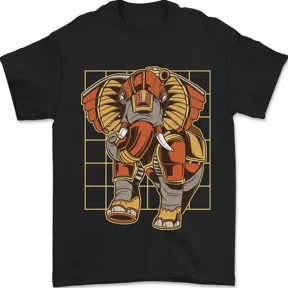 Steampunk Elephant Mens Womens S-5XL T-Shirt