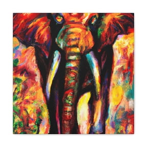 "Steampunk Elephant Triumphant" - Canvas