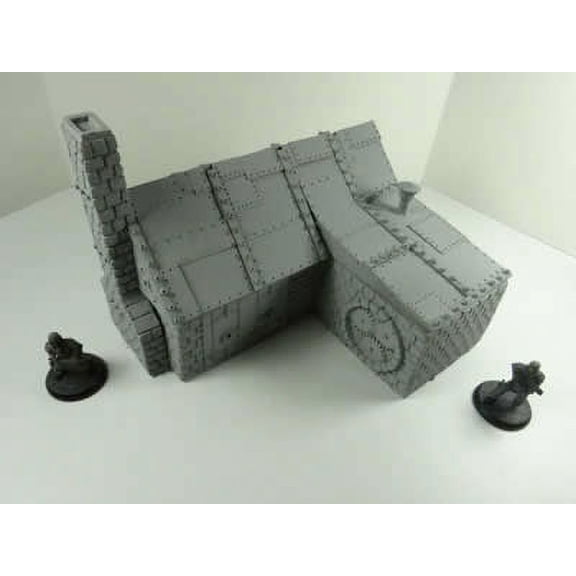 Steampunk Factory With Lift Off Roof 28mm Scale Miniature Terrain Novas Design Studio
