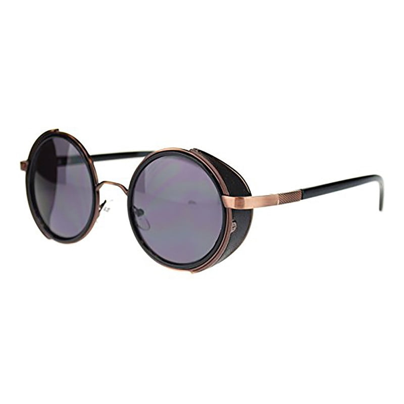 Steampunk Fashion Sunglasses Round Circle Side Cover Shades  display picture 1