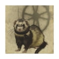 thumbnail image 1 of "Steampunk Ferret Dreaming" - Canvas, 1 of 1