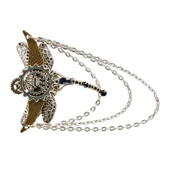 Steampunk Gear Brooch Pin Women Hairclip Costume Hair Jewellery