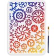 thumbnail image 1 of Steampunk Gear Stencil 11.7 x 8.3 inches Vintage Clock Template with Paint Brush for DIY, 1 of 9