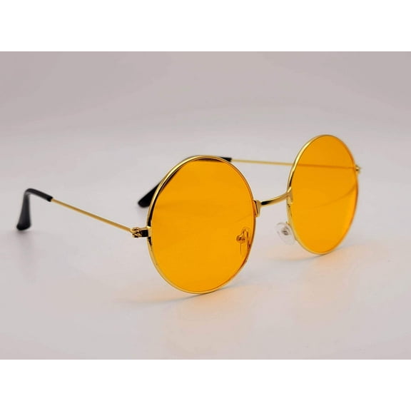 Steampunk Goggles Glasses Round Sunglasses Emo Retro Orange Color