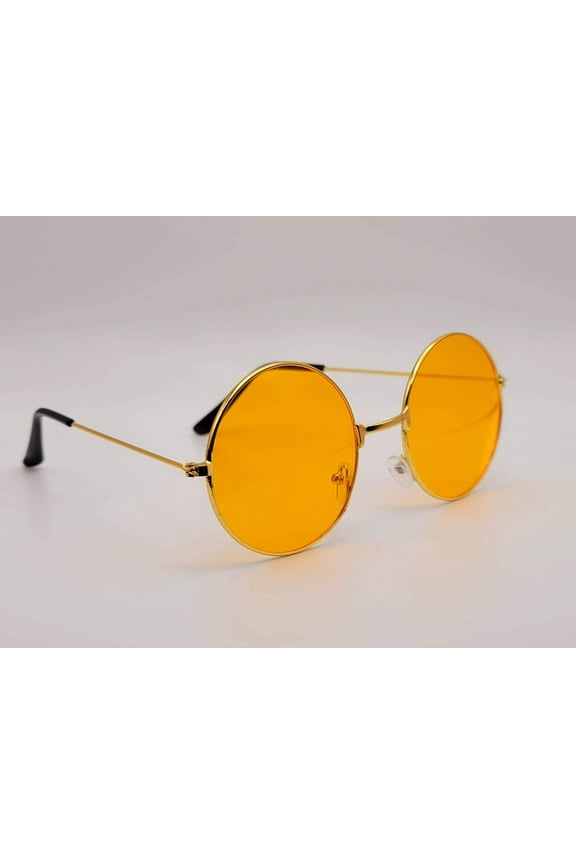 Steampunk Goggles Glasses Round Sunglasses Emo Retro Orange Color