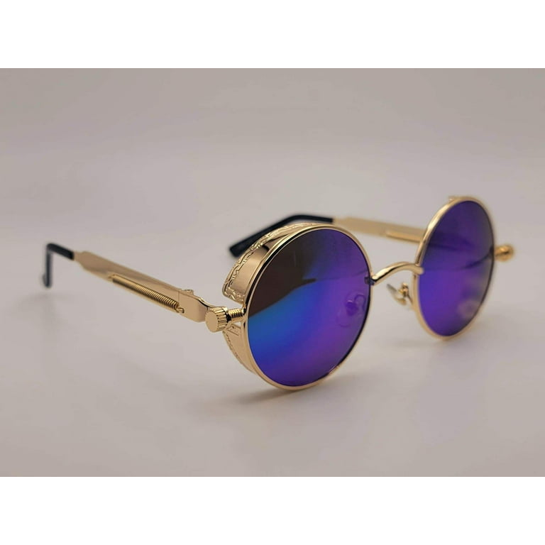 Round glass goggles hot sale