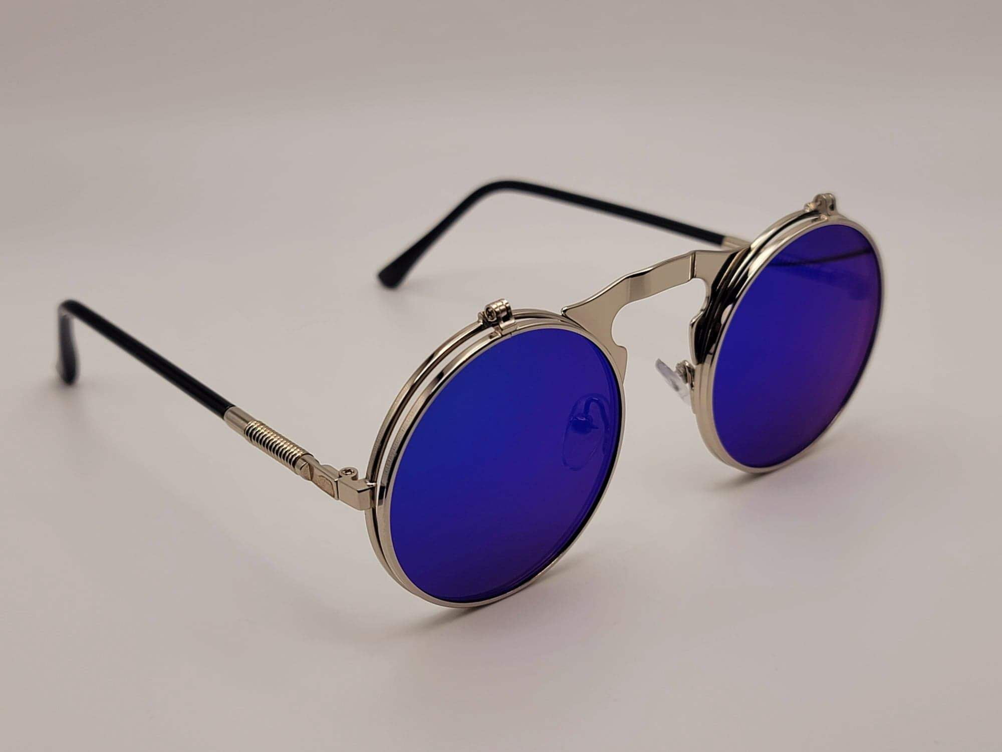 Steampunk Goggles Glasses Round Sunglasses Emo Retro Vintage