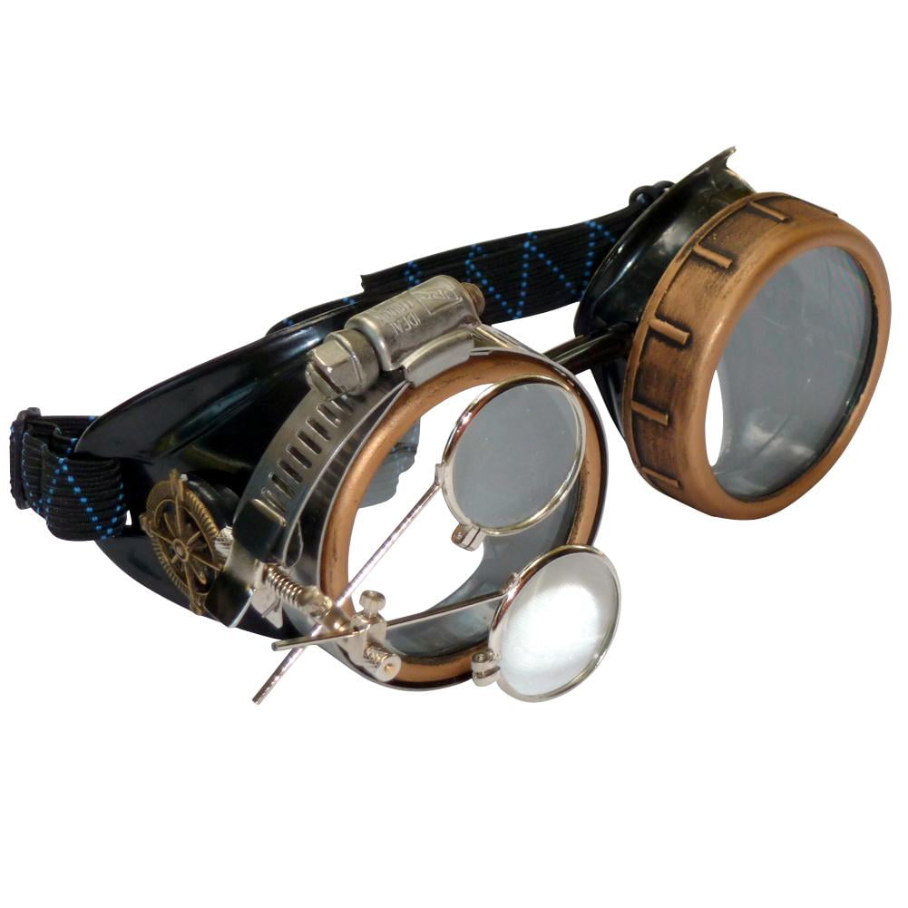 Steampunk Goggles-rave Glasses Victorian Style With Compass 