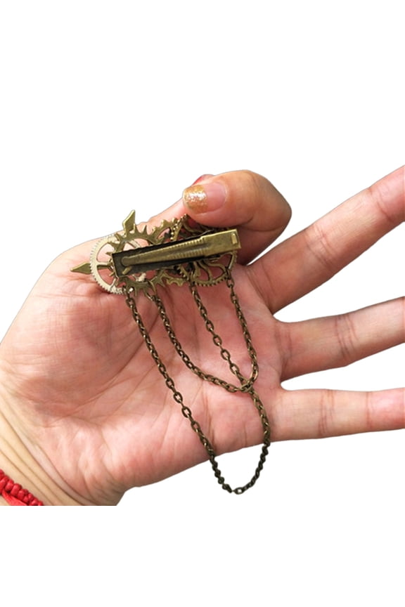 Steampunk Hair Clips Vintage Clock Gear Barrettes Gothic SteamPunk Hairpins Hair Accessories for Women Cosplay