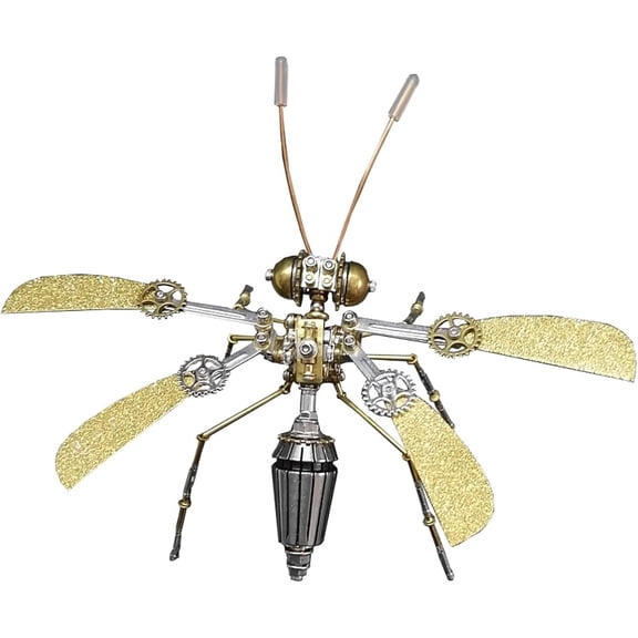 Steampunk Mechanical Bumblebee 3D Metal Brass Model Puzzle Kit for AdultsB