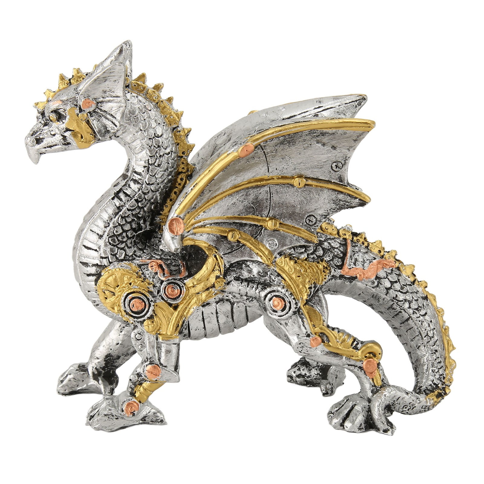 Steampunk Mechanical Dragon Resin Statue for Bedrooms Offices