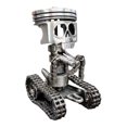 thumbnail image 1 of Steampunk Mechanical Gear Piston Skull Sculpture - Handcrafted Resin Automotive Decor, Industrial Office Art Display, Unique Engineering-Themed Gift for Car Enthusiasts C, 1 of 5