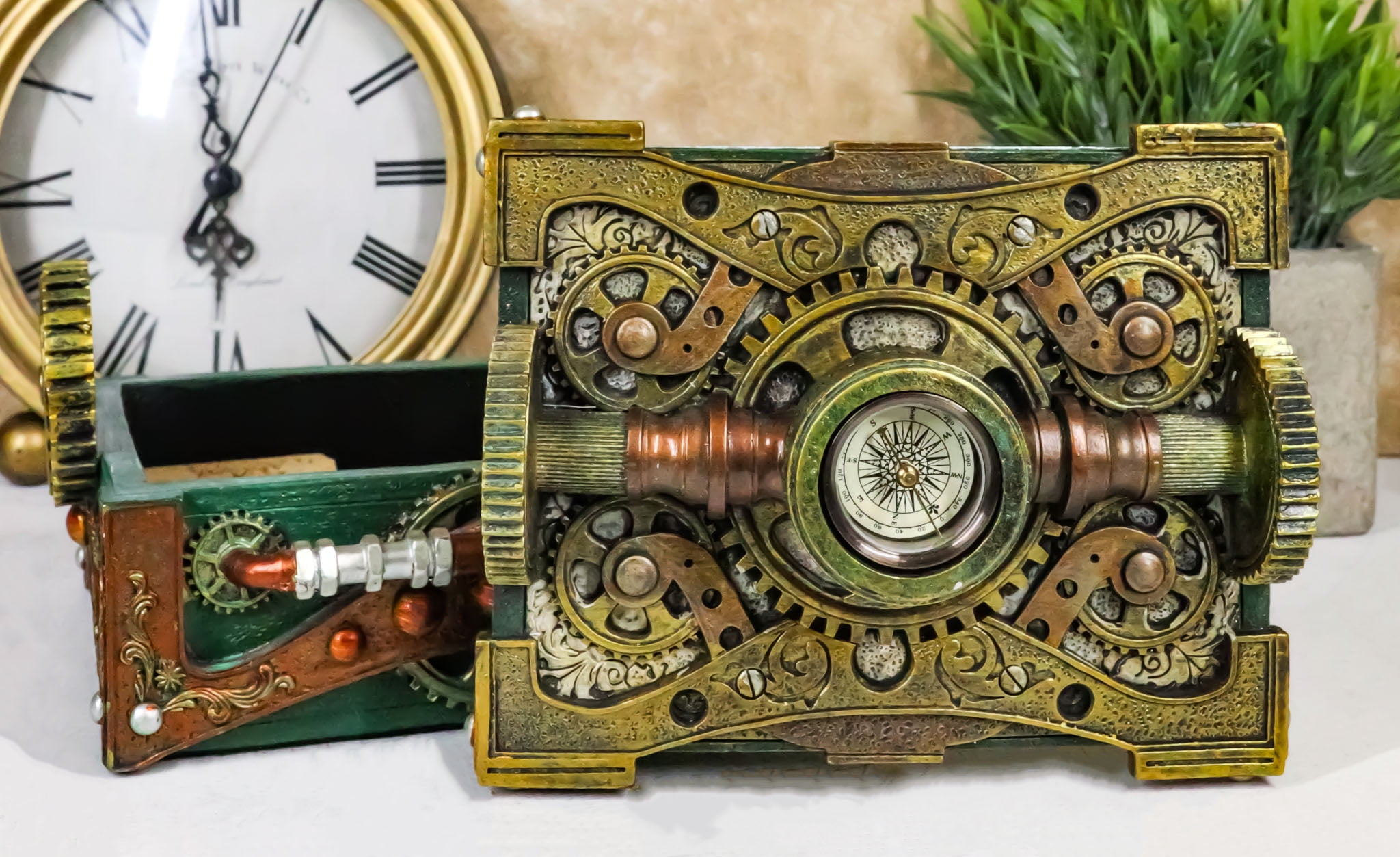 その他 Victorian Gems 3-D Box Set Steampunk Jewelry Box | Artisan Dekor