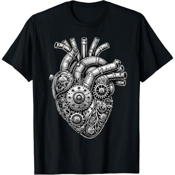 Steampunk Mechanical Heart T-Shirt