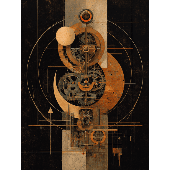 Steampunk Mechanism Canvas Art for Living Room Bedroom Office Study Hallway Decor