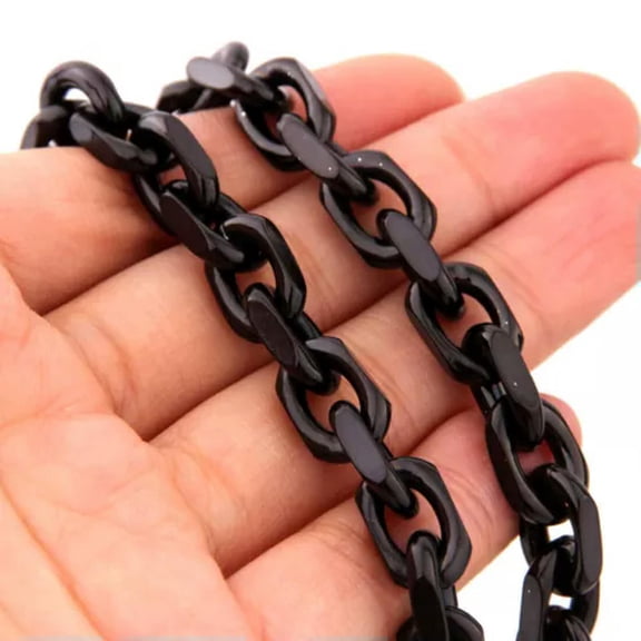 Steampunk Men's Necklace Cuban Link Chain Jewelry Accessory Stainless Steel Gift