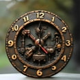thumbnail image 1 of Steampunk Metal Wall Clock Vintage Gear Design 10-Inch Silent Wooden Wall Clock, Battery Operated (AA Batteries Not Included), Artistic Home Decor, 1 of 7