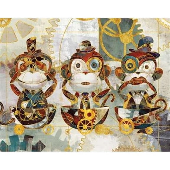 Steampunk Monkeys Poster Print by Eric Yang, 11 x 14 - Small
