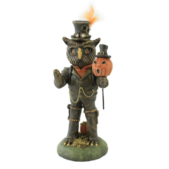 Steampunk Oliver - One Figurine 12 Inch, Polyresin - Halloween Owl 24169