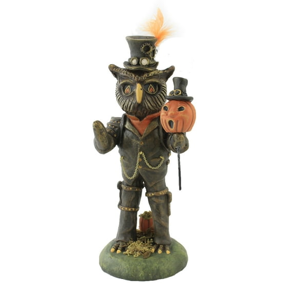 Steampunk Oliver - One Figurine 12 Inch, Polyresin - Halloween Owl 24169