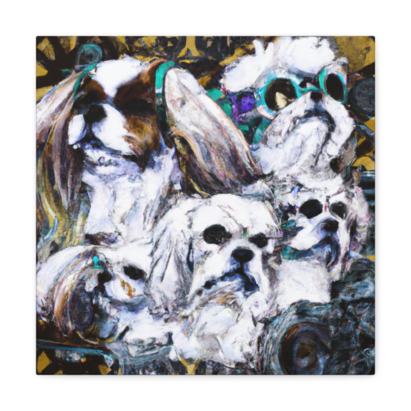 "Steampunk Pekingese Puppy" - Canvas