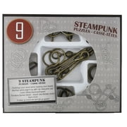 Steampunk Puzzles Set Gray Box - 9 Disentanglement Metal Puzzles
