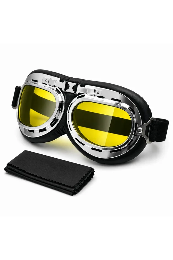 Steampunk Retro Motorcycle Goggles Sunglasses Wind Resistant Riding
