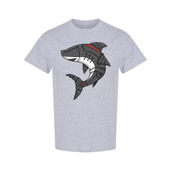 Steampunk Shark T-Shirt Men -Image by Shutterstock, Male 3X-Large