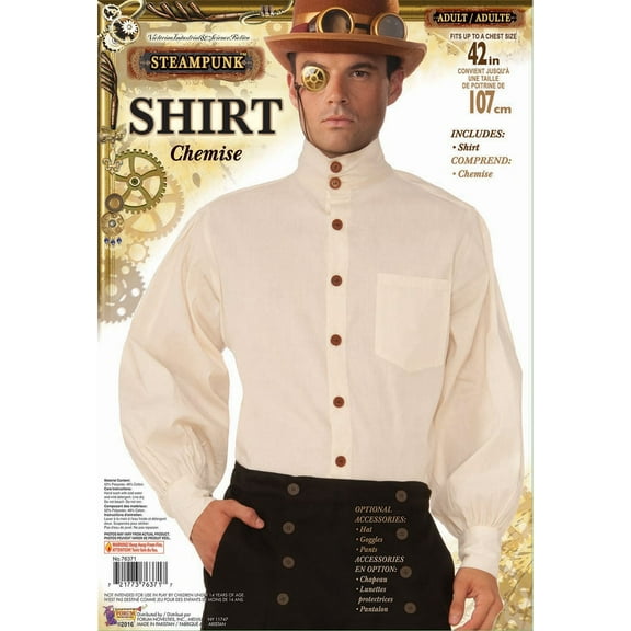 Steampunk Shirt - Men's - Beige