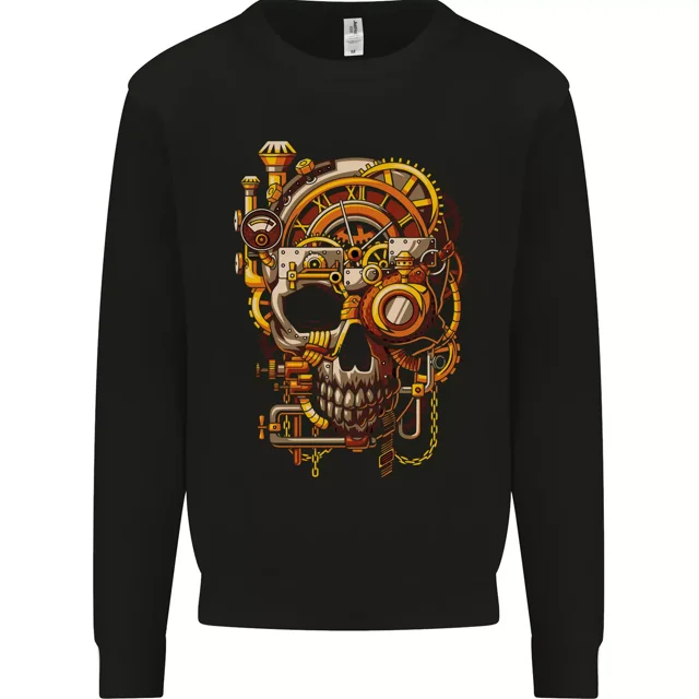 Steampunk Skull Mens Sweatshirt Jumper