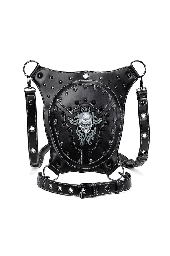 Punk Waist Bag Drop Leg Bag Outdoor Bike Motorcycles Cycling Hiking Fanny Pack Hip/Thigh Bag Utility Pouch Shoulder Gift