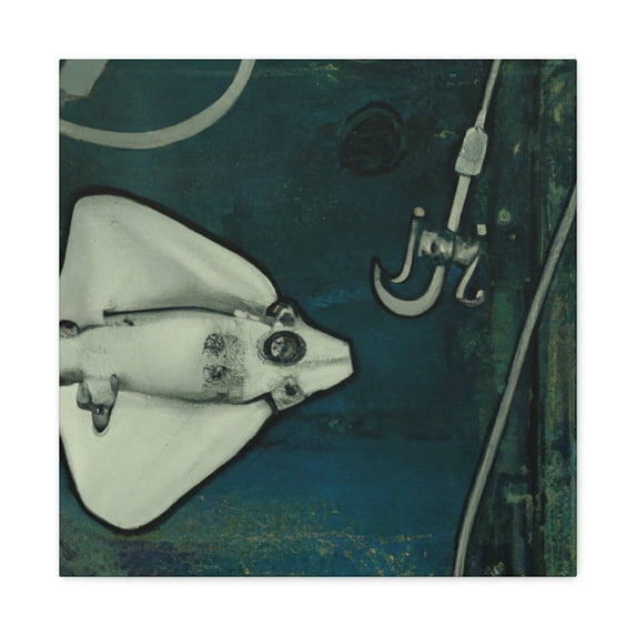 "Steampunk Stingray Dreamscape" - Canvas